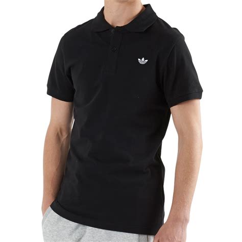 adidas originals herren trefoil pique polohemd schwarz|adidas trefoil gear.